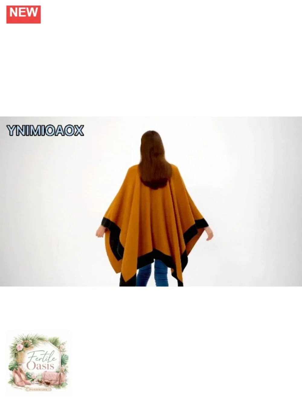Reversible Pashmina Shawl Wrap Poncho Cape, Oversized Lightweight, Wedding